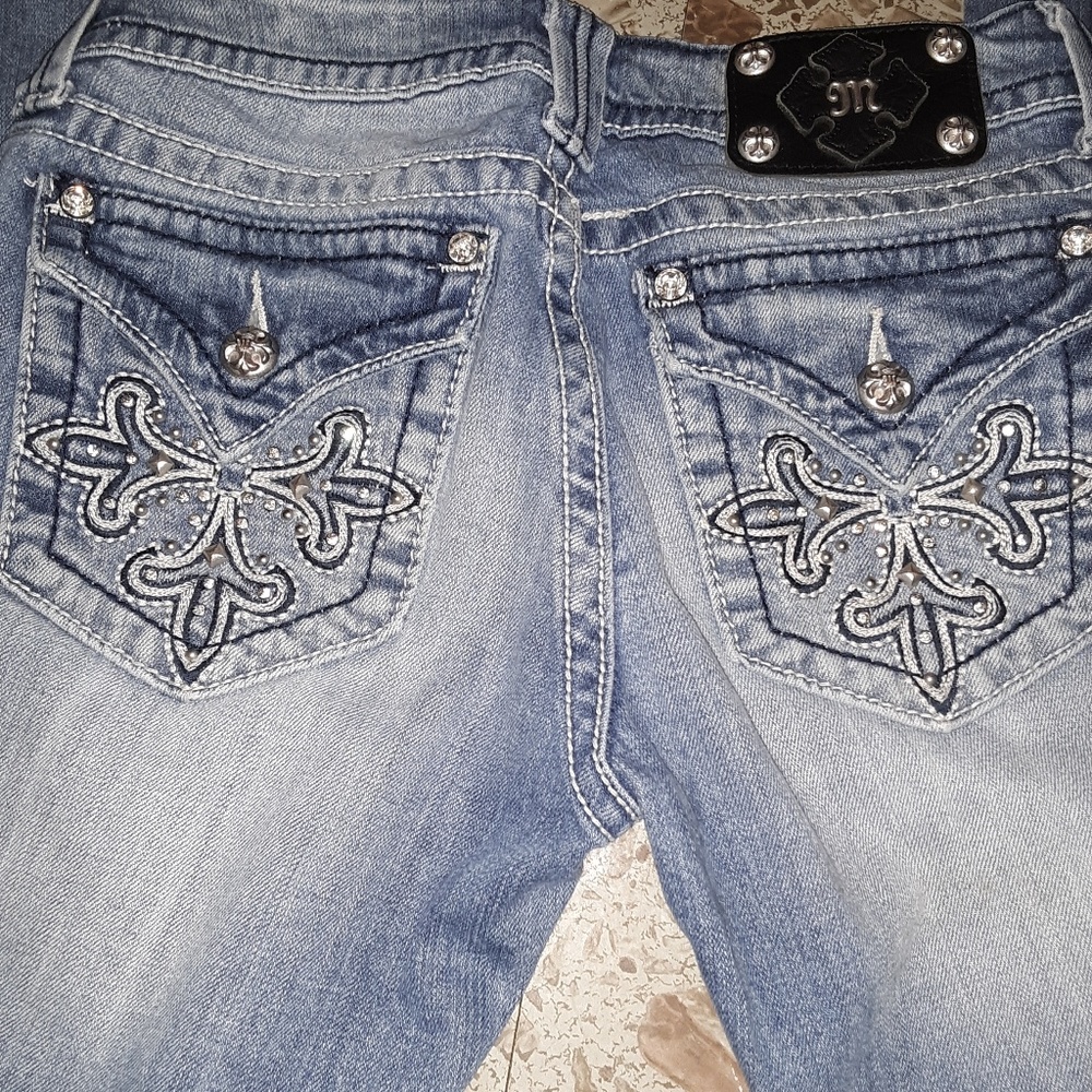 Miss Me (28)..beautiful light blue. Bootcut